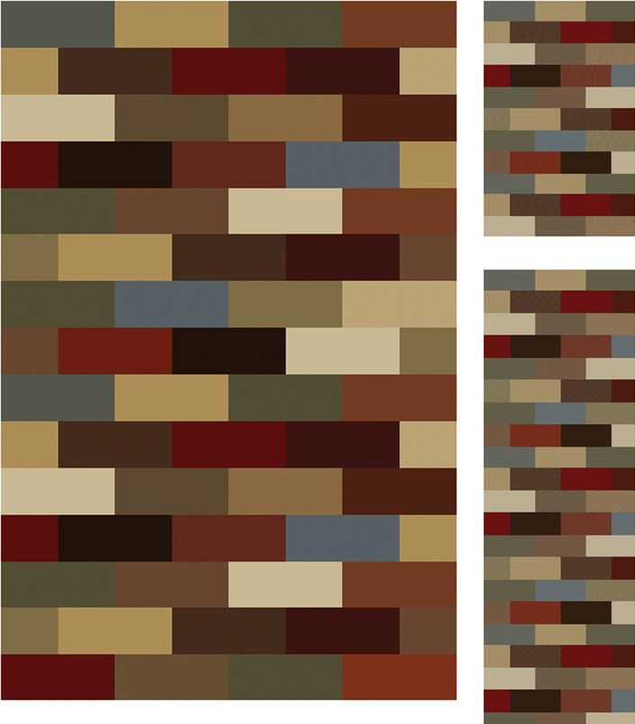 Tayse Rugs Elegance 5180  Multi  3 Pc Rug Set at Sears.com