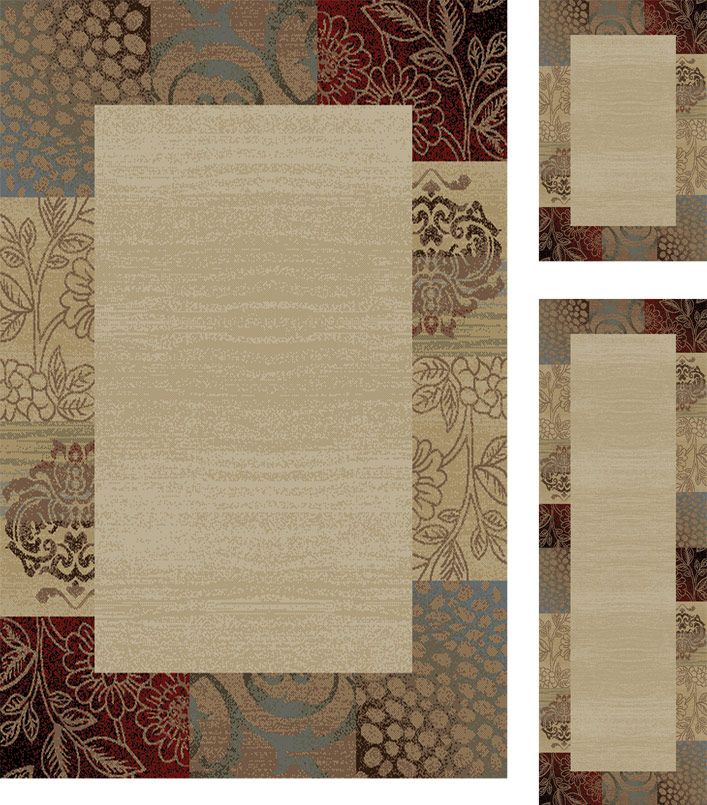 Tayse Rugs Elegance 5202 Tan 3 Pc Rug Set at Sears.com