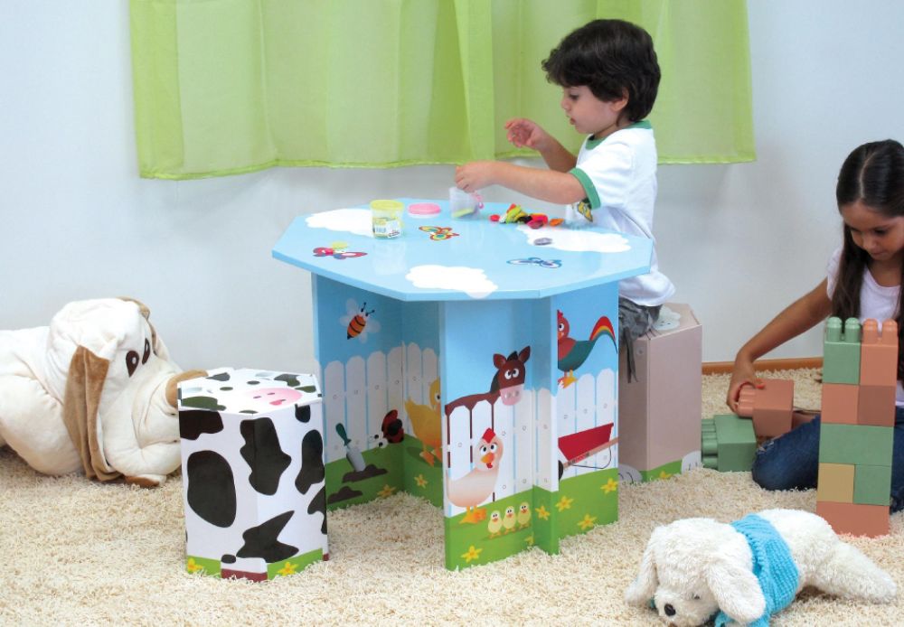 Krooom Don set (Table and 2 Chairs) Children's Toys