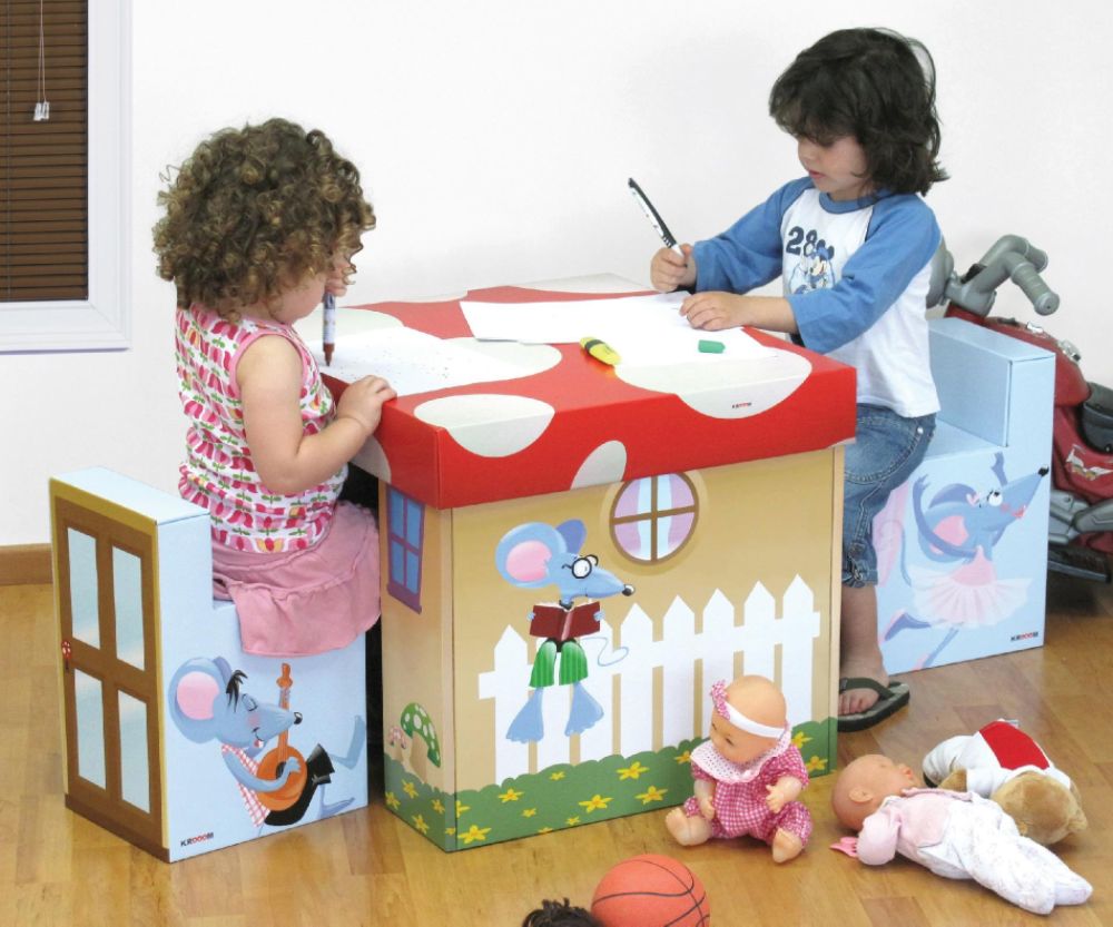 Krooom Kiddy set (Table and 2 Chairs) Children's Toys