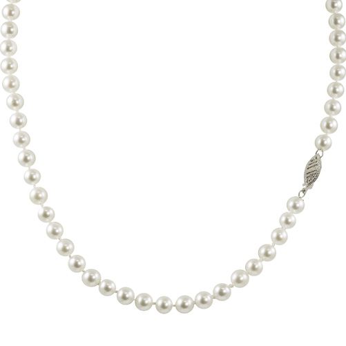 18" Sterling Silver 6-6.5mm Cultured Freshwater Pearl Necklace at Sears.com