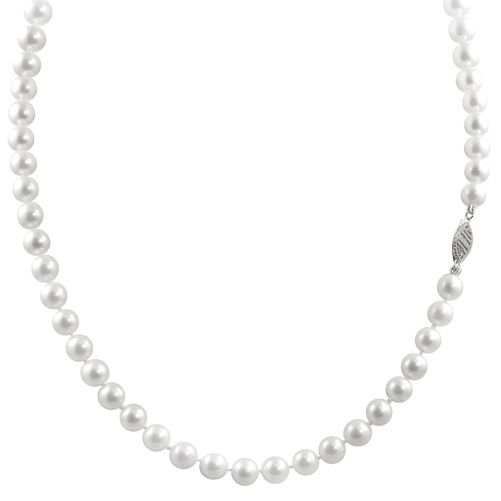 20" Sterling Silver 7-7.5mm Cultured Freshwater Pearl Necklace at Sears.com
