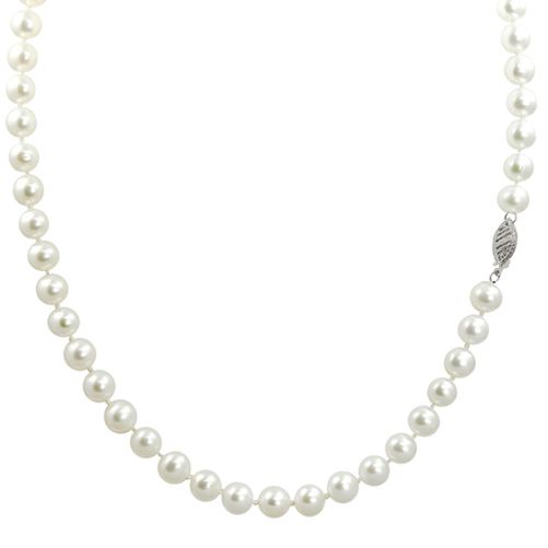 30" Sterling Silver 8-8.5mm Cultured Freshwater Pearl Necklace at Kmart.com
