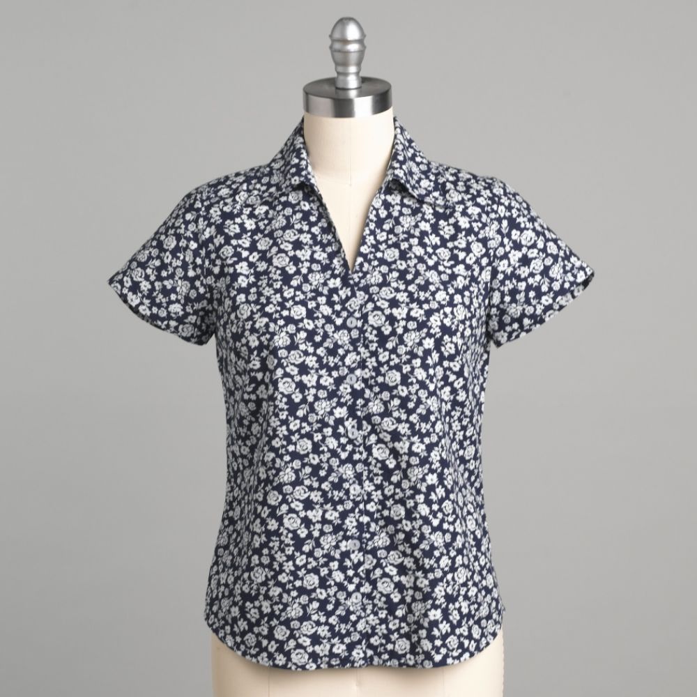 Miss Erika Women's Petite Short Sleeve Camp Shirt at Kmart.com