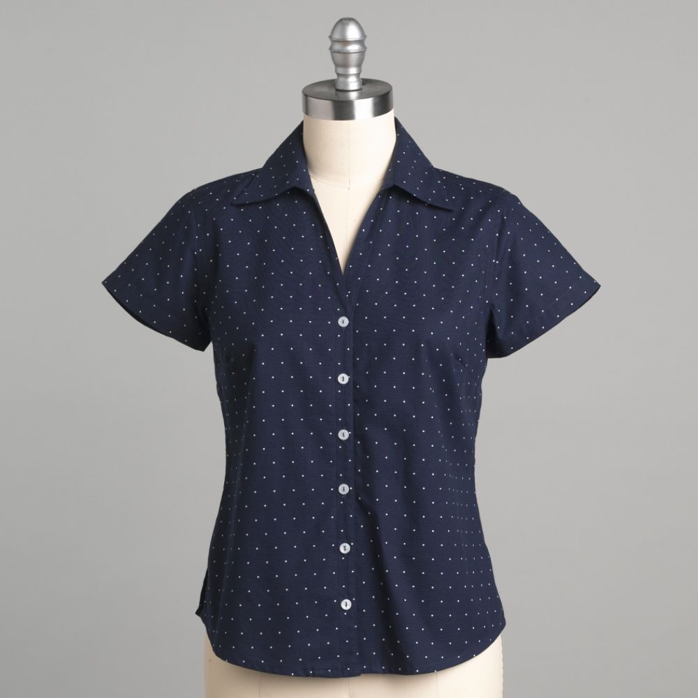 Miss Erika Women's Petite Short Sleeve Camp Shirt at Kmart.com