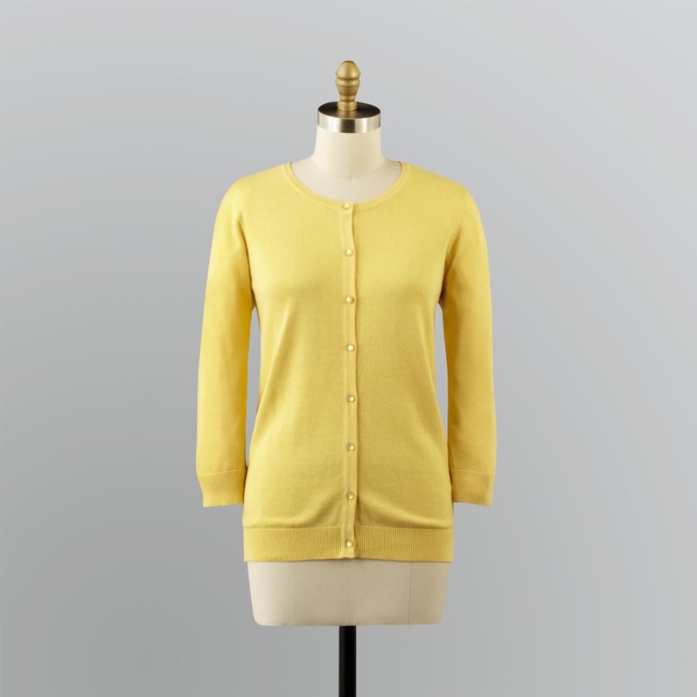 Laura Scott Women's Button-Front Cardigan at Sears.com