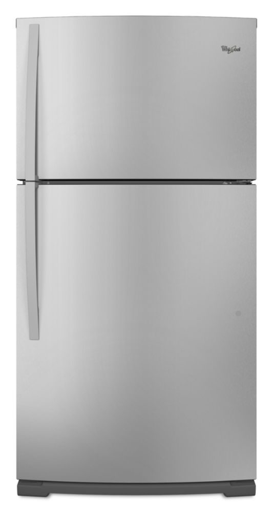 Whirlpool 21.1 Cubic Foot Top-Freezer Refrigerator with Cee Tier 3 Rating Stainless Steel Energy Star&174;