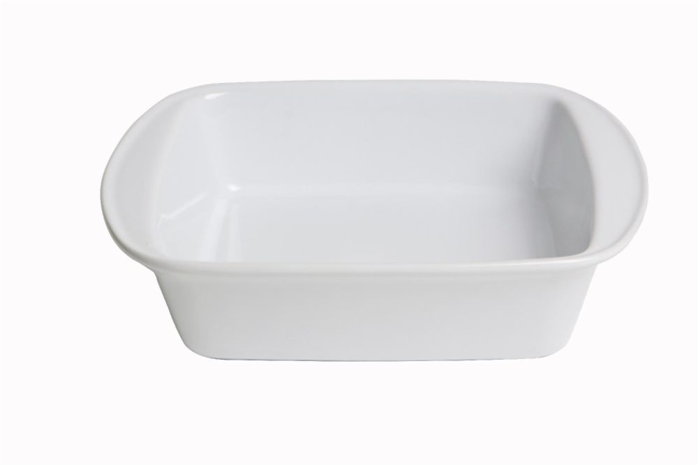 Anchor Hocking AH 8 IN SQUARE CAKE WHITE CERAMIC 95925