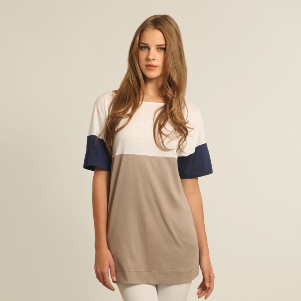 UK Style by French Connection WHITE BLUE MAST/MOON ROCK FASHION COLOR