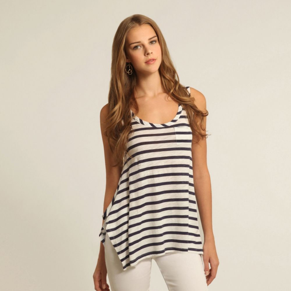 UK Style by French Connection Women's Stripe Flyaway Tank at Sears.com