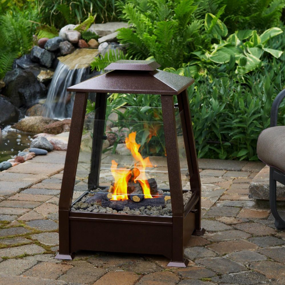 Real Flame Sierra Outdoor Fireplace in Copper 29Hx20Wx20D at Sears.com