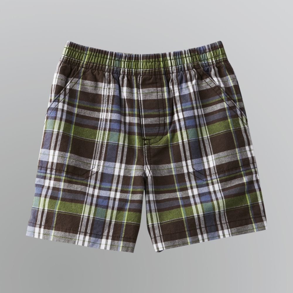 WonderKids Infant and Toddler Boy's Classic Plaid Shorts