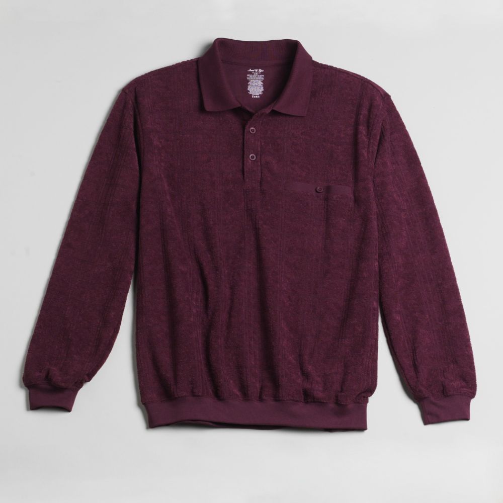 david taylor long sleeve banded bottom shirts