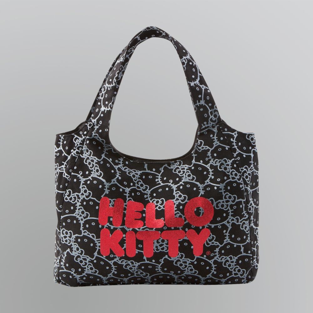  Kitty Black Tote on Hello Kitty Embossed Tote