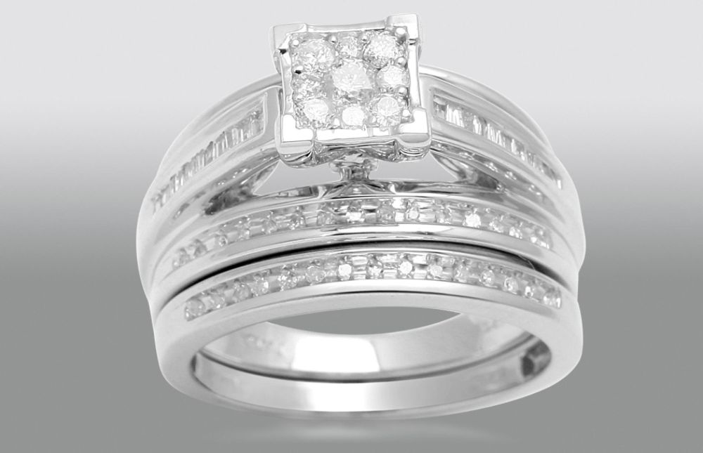 Tradition Diamond 1/2 cttw Diamond Bridal Set in 10K White Gold at Sears.com