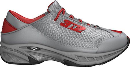 3N2 Men's Bouncestep Trainer - Grey/Red