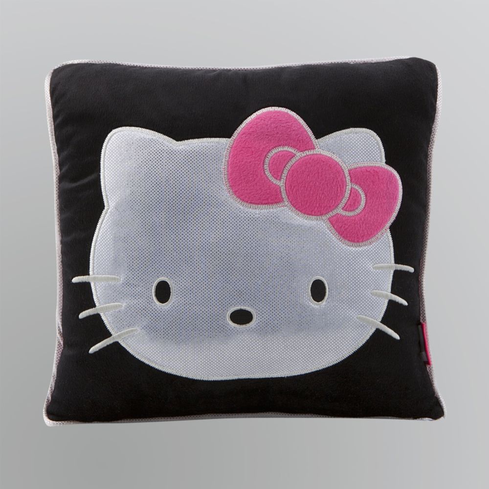Hello Kitty Embroidered Square Pillow
