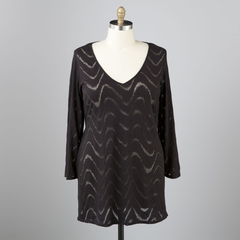 Tropical Escape Women's Plus Burnout Cover-Up