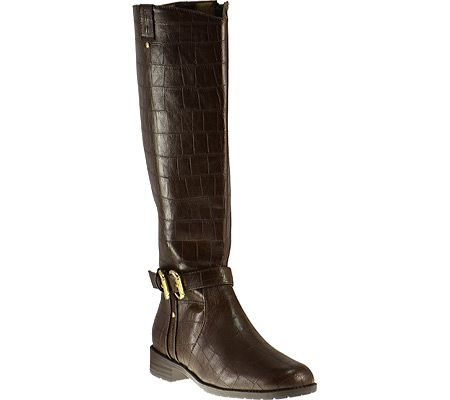 Annie Women s Bromley Wide Calf - Brown Croc