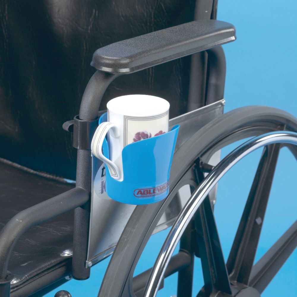 Ableware Clamp-On Wheelchair Drink Holder