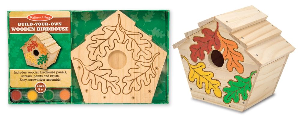 Melissa & Doug Build-Your-Own Wooden Birdhouse Children's Toys