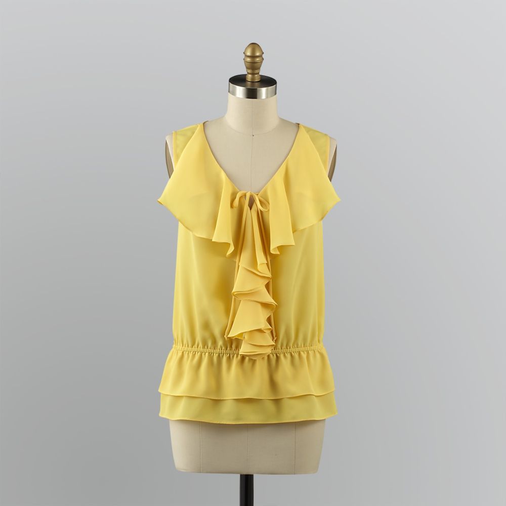Apostrophe Women's Sleeveless Ruffle Top at Sears.com