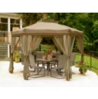 12 Ft. Diagonal Hex Gazebo with Double Roof