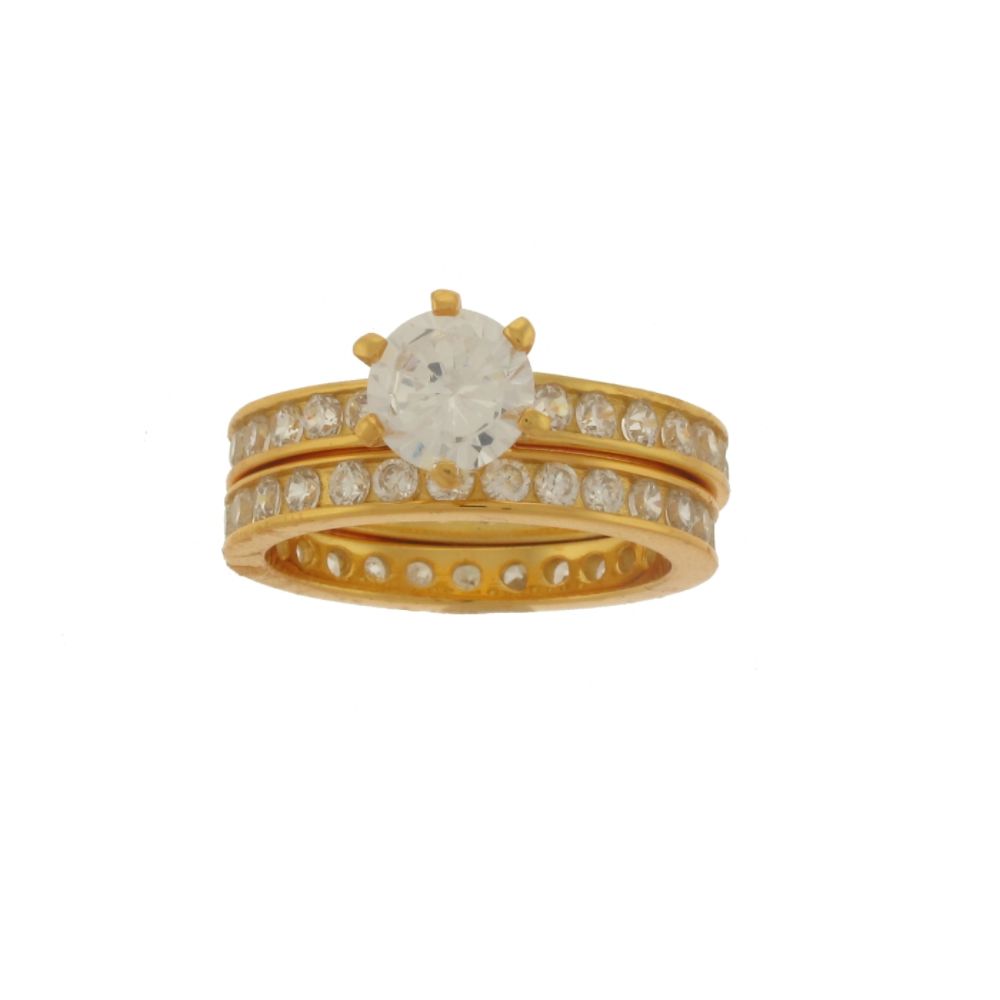 Diamonesse 18kt Gold Over Sterling Silver 5.2CT Cubic Zirconia Bridal Set at Kmart.com