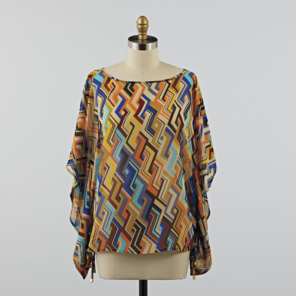 Apostrophe Women's Printed Scarf Top