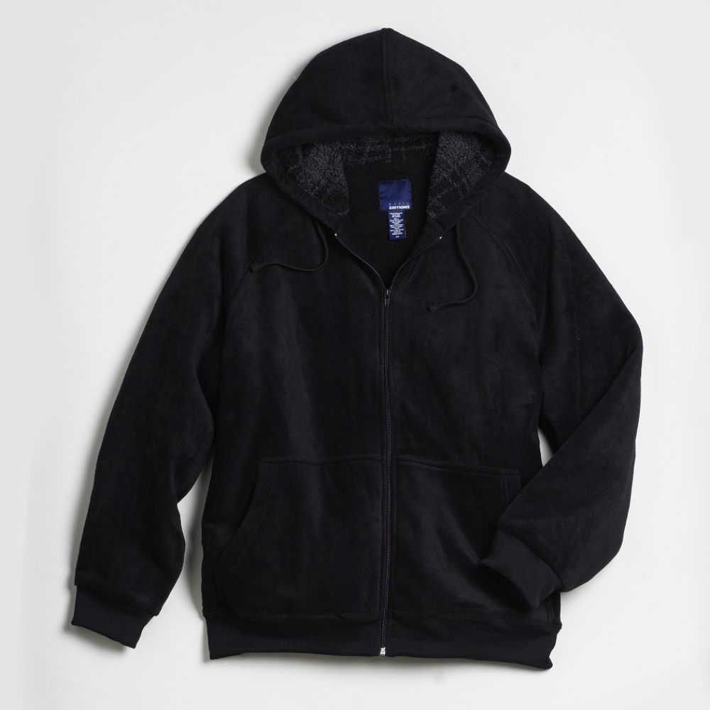 Basic Editions Men's Big & Tall Hoodie Sweatshirt Sherpa Fleece