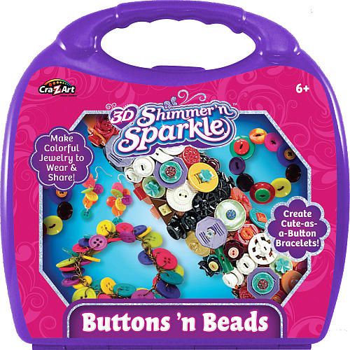 Cra-Z-Art 3D Shimmer 'n Sparkle Buttons 'n Beads