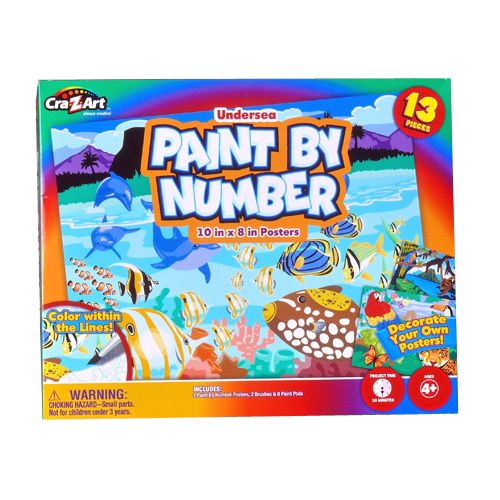 Cra-Z-Art Undersea Paint By Number 10in x 8in Posters at Kmart.com