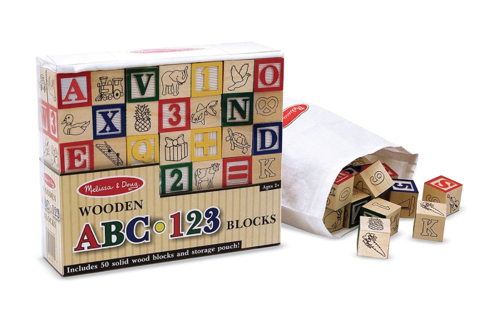 Melissa & Doug Wooden ABC/123 Blocks at Kmart.com