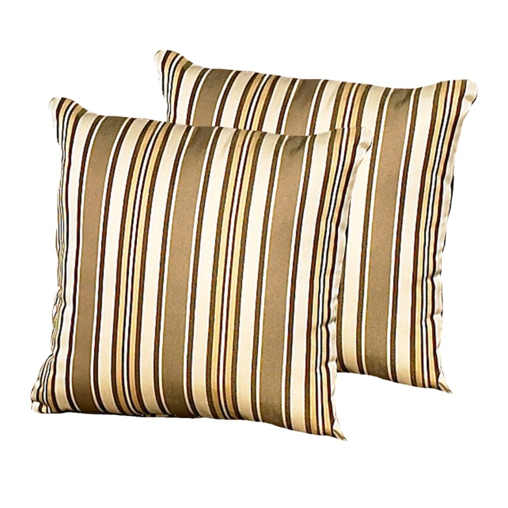 Chicago Wicker 16" Augusta Throw Pillows Set of 2. 16x16x4" each. at Kmart.com
