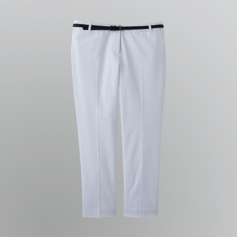 Apostrophe Petite's Sateen Belted Dress Pant at Kmart.com
