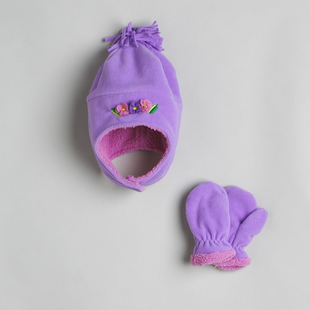 Toby N.Y.C. Infant and Toddler Girls Fleece Hat and Mittens Set price decreased by 50%