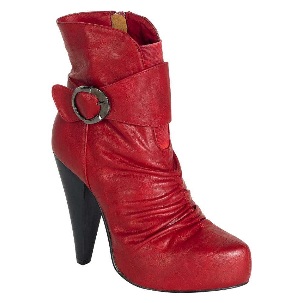 Yoki Women's Fre Fashion Bootie - Red at Kmart.com