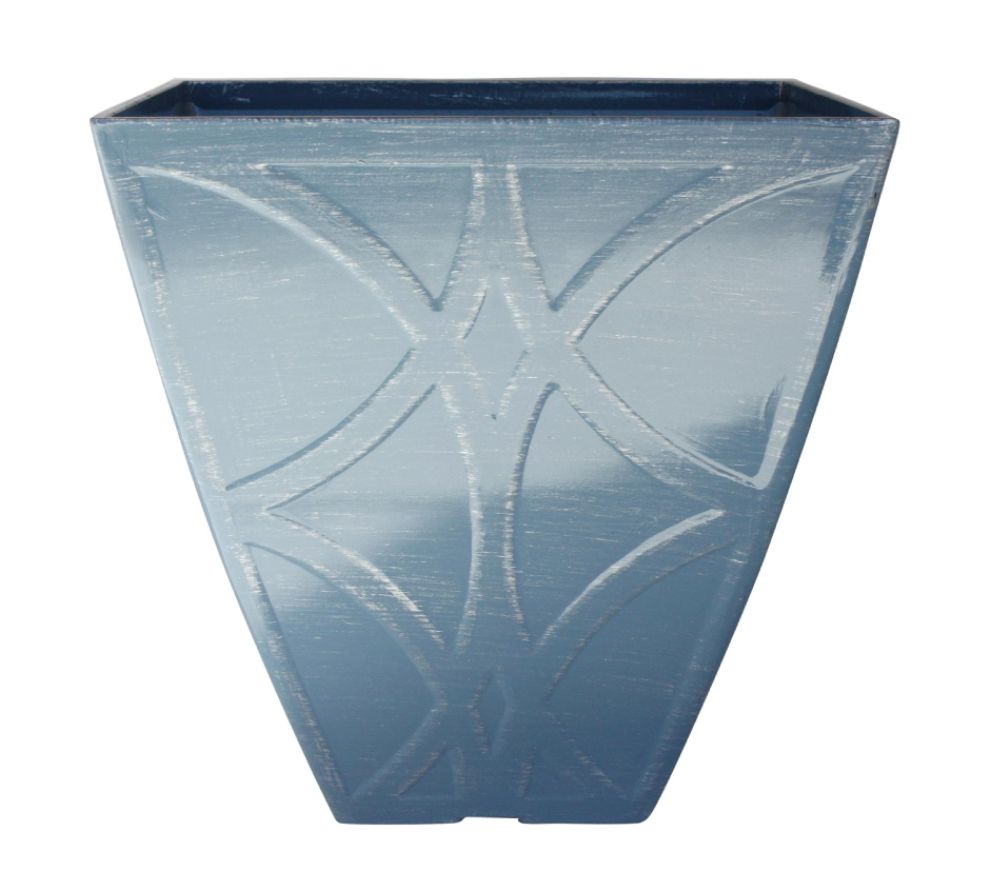 Jaclyn Smith Today 14 In. Square Tapered Planter - Blue at Kmart.com