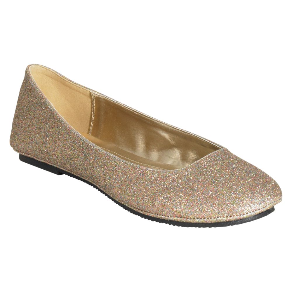 Glo Women's Elise Casual Flat Shoe - Metallic at Kmart.com