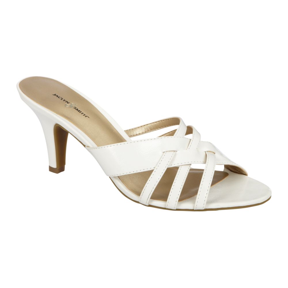 Jaclyn Smith Women's Tatum Birdcage Heel - White at Kmart.com