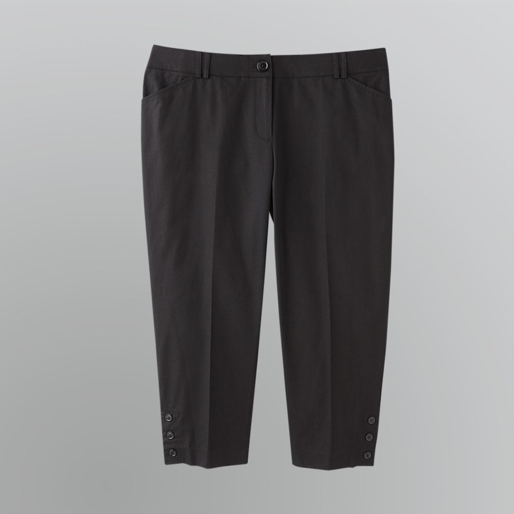 Laura Scott Women's Plus No Gap Waistband Twill Capris at Sears.com