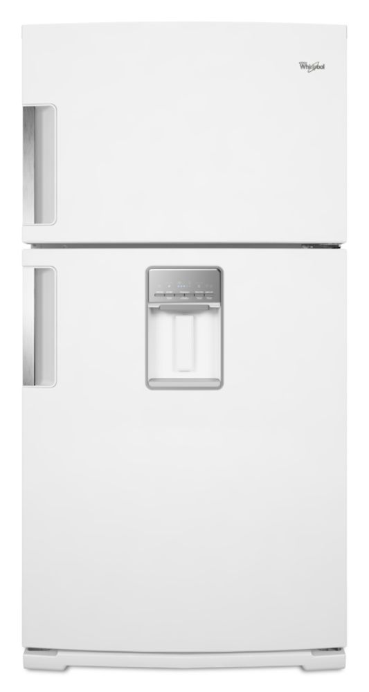 Whirlpool 21 1 cu  ft  Top-Freezer Refrigerator w+ Exterior Water