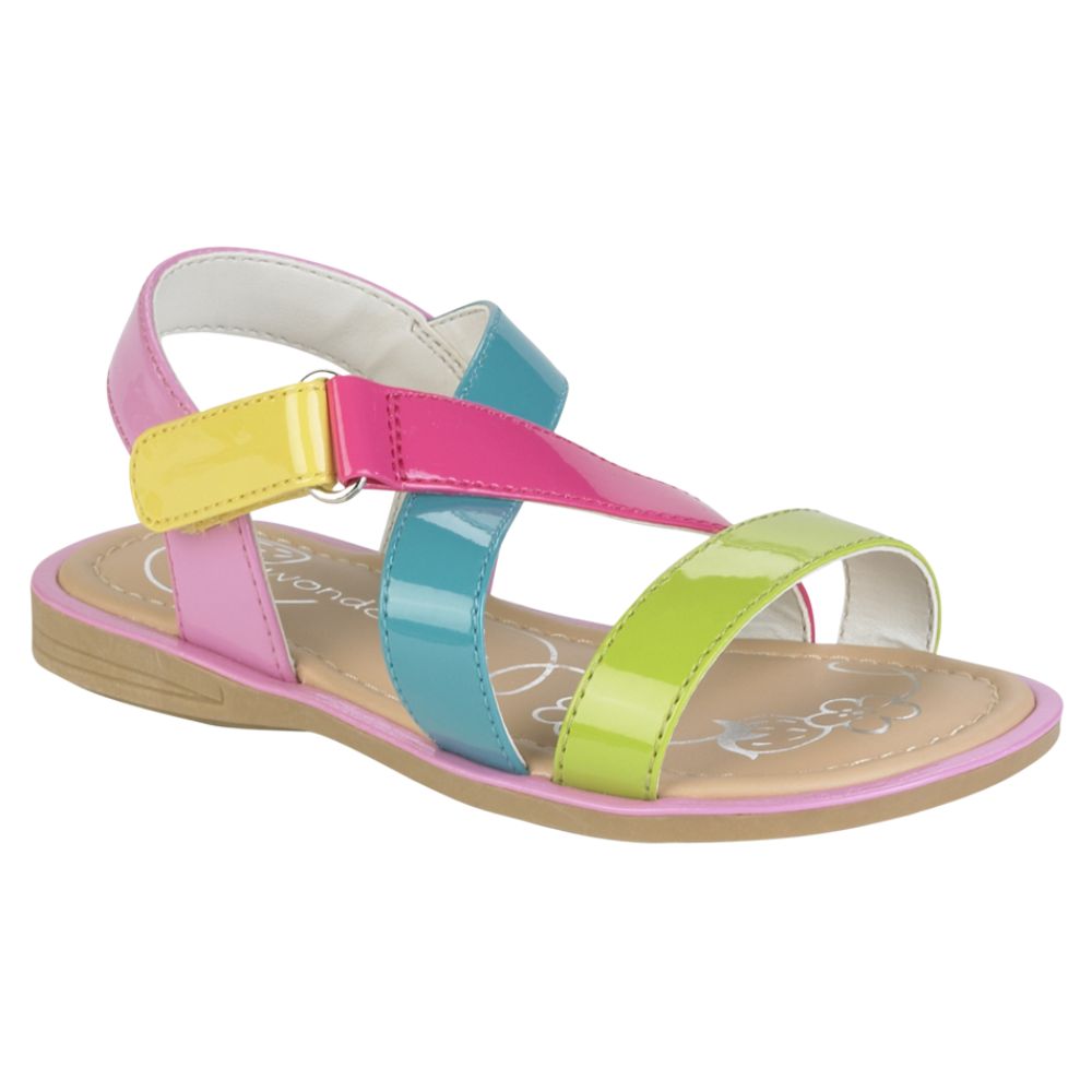 WonderKids Toddler Girl's Allie3 Strappy Sandal - Multi at Kmart.com