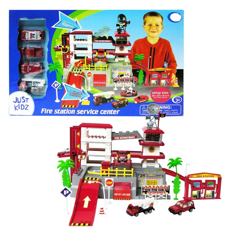 Just Kidz Die Cast Fire Station at Kmart.com