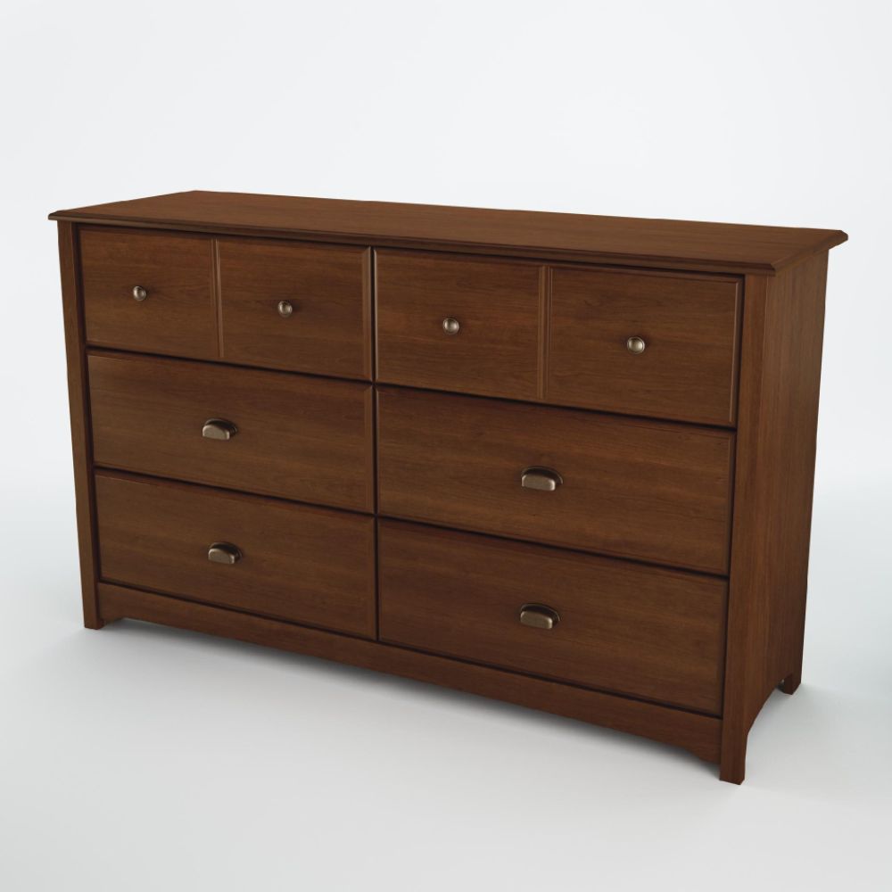 South Shore Willow collection Dresser Sumptuous Cherry