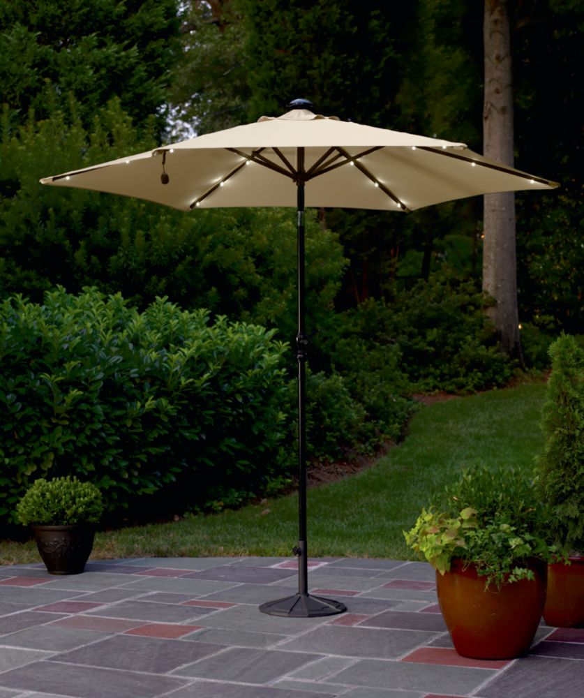 Garden Oasis 9 Ft. Solar Umbrella at Kmart.com