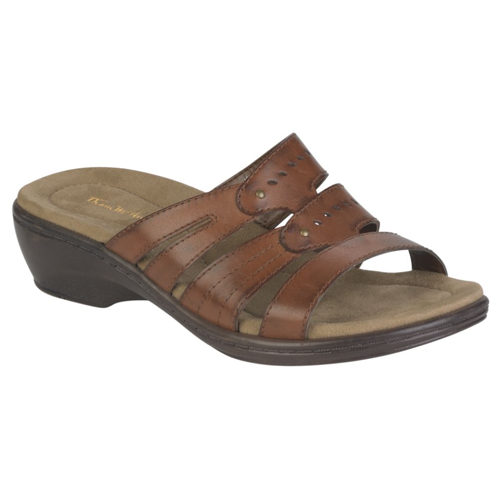 Thom McAn Women's Miracle Chopout Slide Sandal - Brown at Kmart.com
