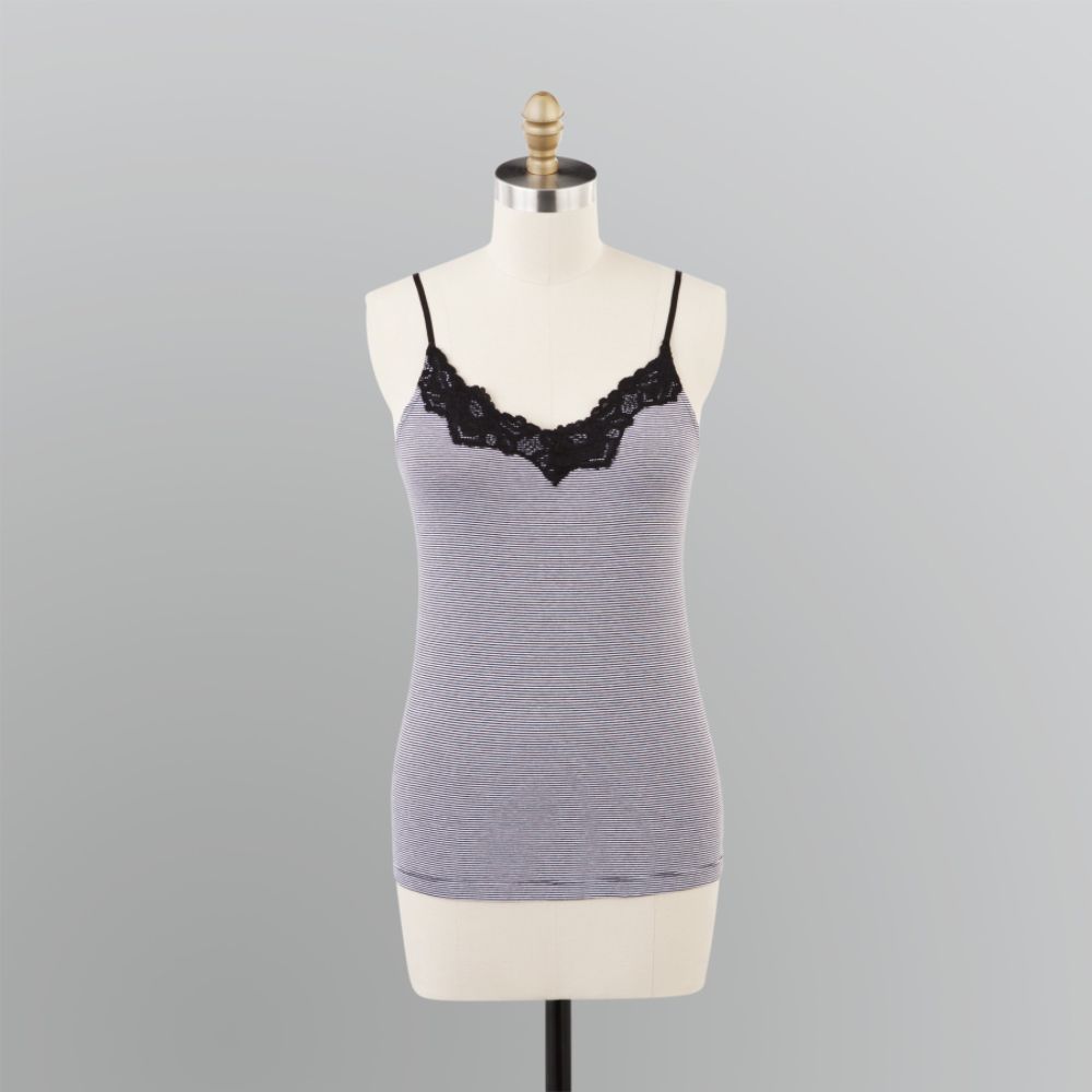 Apostrophe Women's Lace-Trim Cotton Camisole at Sears.com