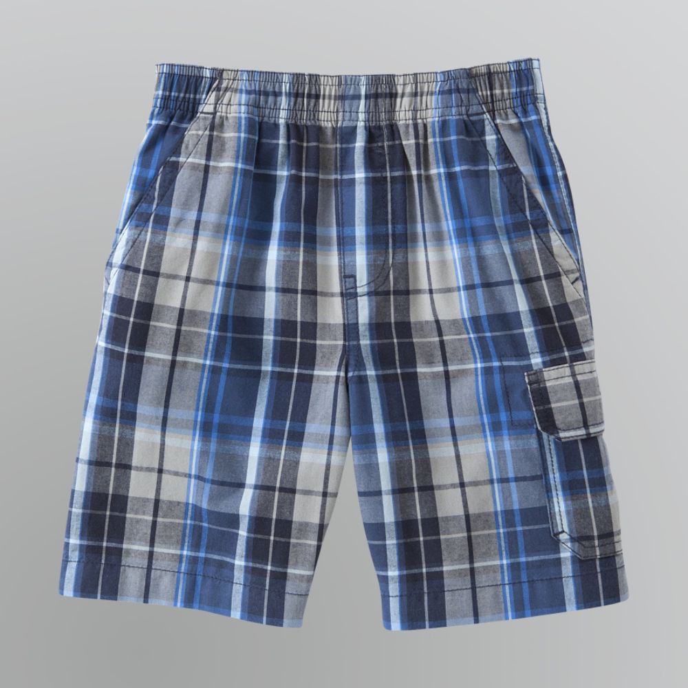 Basic Editions Boy's Plaid Cargo Shorts at Kmart.com