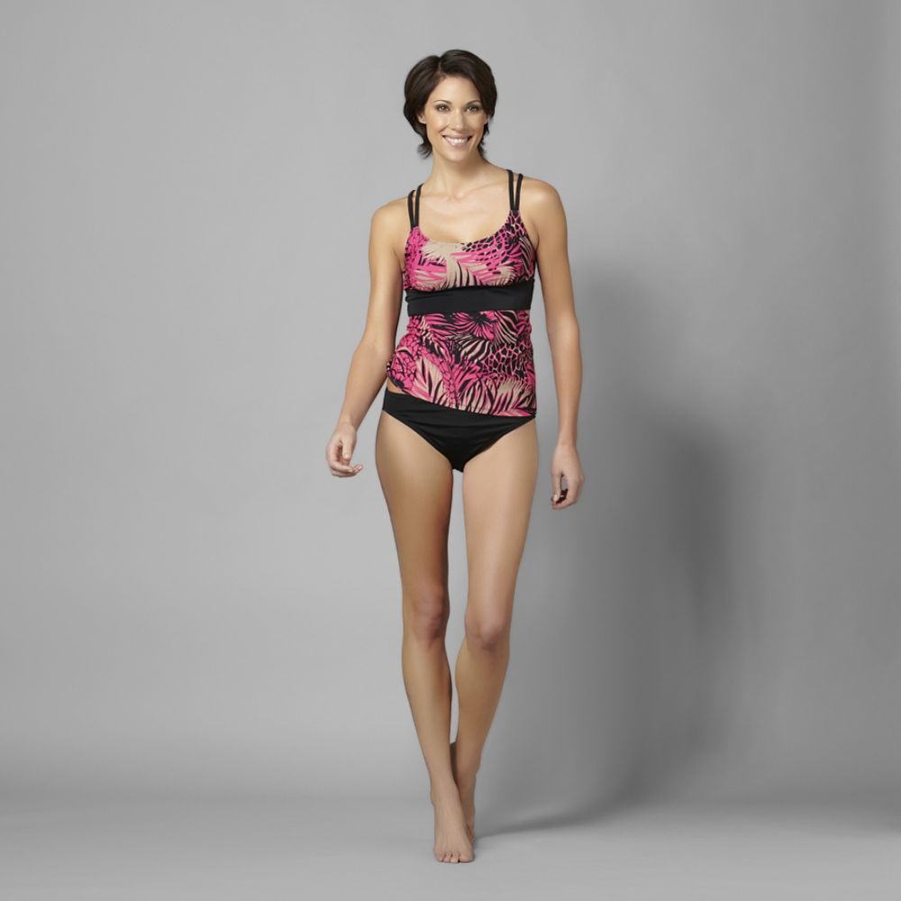 Tropical Escape Women's Double-Strap Tankini Top at Sears.com
